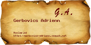 Gerbovics Adrienn névjegykártya